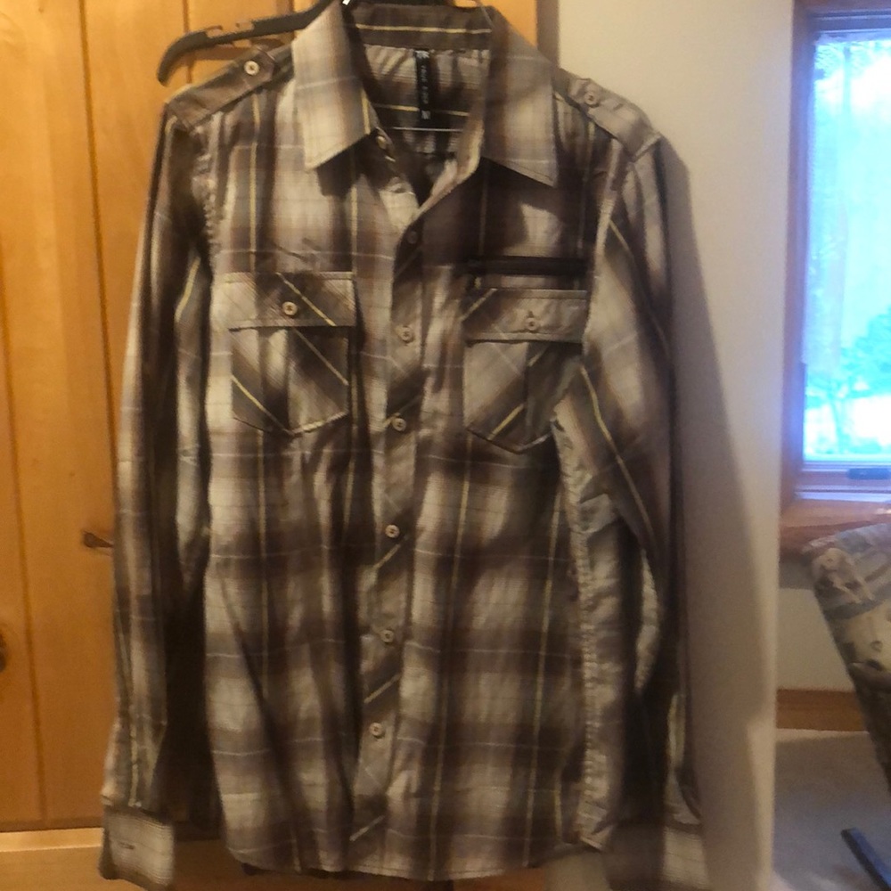 True rock men’s long sleeve shirt